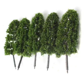 20x Modelio Traukinių Geležinkelio Dekoracijos Pastato Tamsiai/Šviesiai Žalia Medžių Modeliai HO Z Masto Išdėstymą Diorama Wargame Modelis Pastatas Medžių