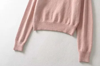 2020 Korėjos Rudenį, Žiemą, O Kaklo Preppy Stilius Užtrauktukas Laisvi Megztiniai Dryžuotas Megztų Megztinių Harajuku Stilius Studentų Megztinis