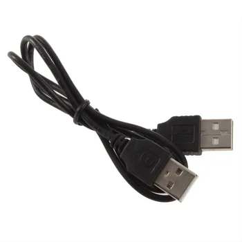 1pc Aukštos Kokybės Black USB 2.0 Male vyrams, M/M Išplėtimo Jungties, Adapteris, Laidas Laidas Laidas karšto naujas