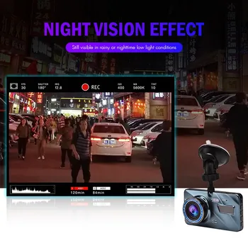Automobilių DVR Brūkšnys Cam Vaizdo įrašymo 3 1Rear Peržiūrėti Dual Camera Full HD Automobilių Kameros 3.6