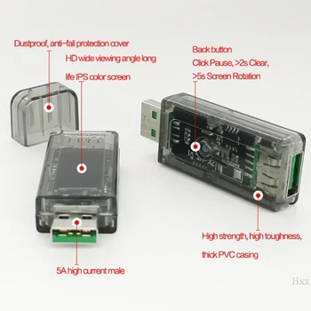 Naujas Skaitmeninis USB Testeris QC 2.0 3.0 FCP AFC DCP Greitai Įkrauti Detektorius DC 3,7 V~30 V 0-5A