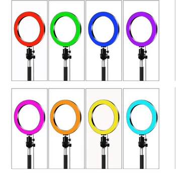 Selfie LED Šviesos Žiedas Lempos Telefono Trikojo Stovo Rinkinį Fotografijos Vaizdo Įrašymo Telefonas Fotografija Apšvietimo Fotoaparato Trikojo Makiažas