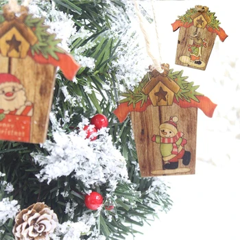Kalėdų Dekoracijos Vaikams Dovanų Kūrybos Kalėdų Medines Pakabas Kabinti Durų Ornamentai, Medžio Amatai Kalėdų Eglučių Papuošalai