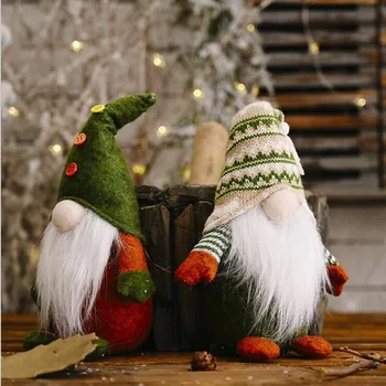 Mados ir modernus Audinys Santa Lėlės Gimtadienio dovana, Namų Kalėdų Megzti Apdailos medžiagos mielas pliušinis žaislas