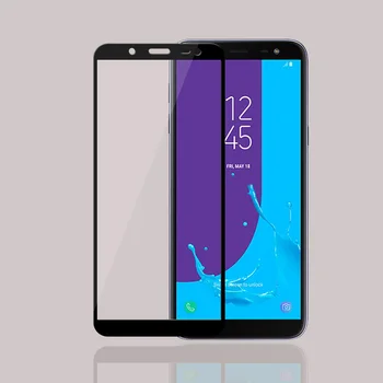 Samsung Galaxy ON6 2018 Aukštos Kokybės Sprogimų Grūdintas Stiklas Pilnas draudimas Screen Protector Kino Juodos Spalvos Stiklo Plėvelės
