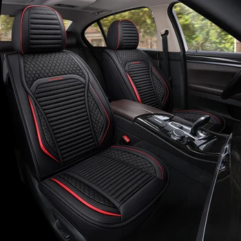 Visiška PU Oda automobilių sėdynės padengti linų pluošto auto sėdynės apima bmw e39 e60 e61 f07 f10 f11 f18 g30 g31 e34