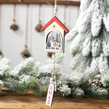 Vintage Kalėdų Medinių Papuošalų Pakabučiai 