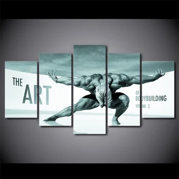 ArtSailing 5 skydelis HD drobė sienos meno Bodybuiding Tapybos sienos nuotraukas kambarį plakatai 2018 naujas lašas laivybos NY-7524C