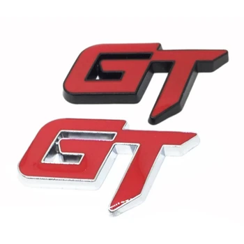 2x 3D Gt Logotipą, Automobilių Lipdukas 