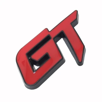 2x 3D Gt Logotipą, Automobilių Lipdukas 