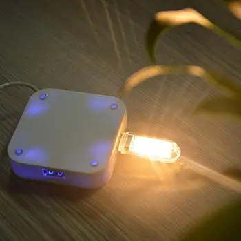 Mini Notepad Mobiliojo Galios Įkroviklis Knyga, Kempingas, Žygiai PC Kompiuteris Skaitymo Lemputės Night light Touch Perjungti USB LED Skaitymo Šviesa