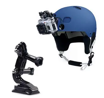 Helmet Front Mount Kit Padarinių Lenktas Laikiklis J-Hook Sklendė, Skirta DJI Gopro8 7 6 5 4 3 Xiaomi YI 4K SJCAM Priedai Sj4000