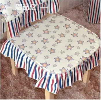 Amerikos minimalistinio audinio stalo dangtis valgomojo kėdė padengti sudurti Žvaigždžių juostelės staltiesė stalo