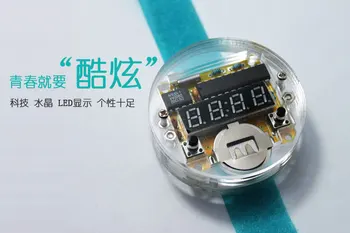 Single-Chip LED Laikrodžių Rinkinį Laikrodis 