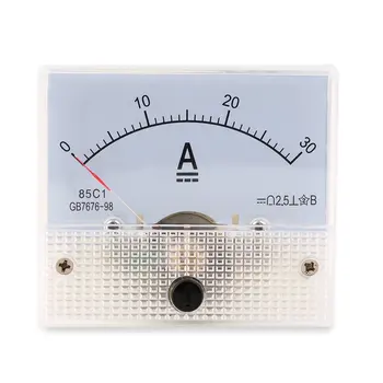 Profesinės DC30A Analoginis Ammeter Skydelis Nešiojamų 0-30A Srovės Matuoklis Patvarus Analoginis Amperemeter Skydelis Matuoklis Daviklis