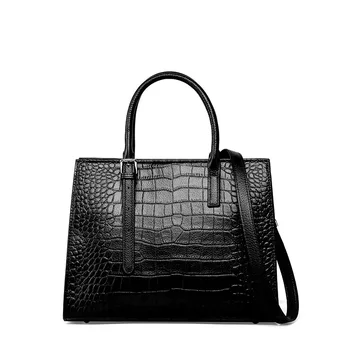 Prabangus natūralios odos moteriški krepšiai naujos prekės Dizaino nešti moterų rankinės mados pečių Aligatorius rankinės maišelį pagrindinis femme