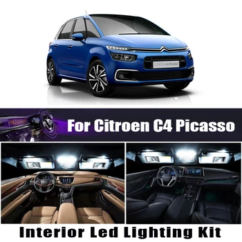 Canbus Ne Klaida, Dėl Citroen C4 Picasso Grand Picasso 2007-2019 2020 M. Transporto priemonė, LED Interjero Šviesos Rinkinys Automobilio Apšvietimo Reikmenys