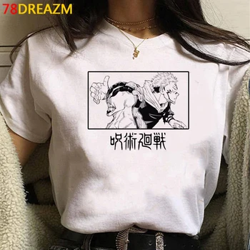 Anime Džiudžiutsu Kaisen Gojo Satoru Yuji Itadori t-shirt vasaros top vyrų balti marškinėliai derliaus kawaii plius dydis drabužių ulzzang