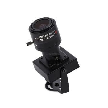 Naujas HD 700TVL CMOS 2.8-12mm Priartinimo Objektyvas Mini CCTV Saugumo Kameros Garso Vaizdo 
