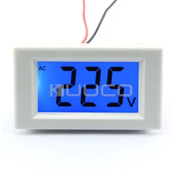 Skaitmeninis Matuoklis Mėlyna LCD Ekranas Skaitmeninis Įtampos Skydelis Metrų AC 80~500V Voltmeter AC 110~3800V Volt Stebėti, Testeris