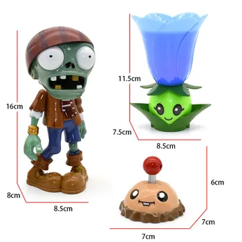 Augalai vs Zombies Led Veiksmų Skaičius, Šaudymo Modelis Žirnių šaulys Augalai Aplink žaidimas, Kalėdų, gimtadienio dovanos vaikams