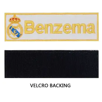 Custom futbolo logotipas Madrido žymekliai pleistras išsiuvinėtu geležies pagrindo kablys pagrindo