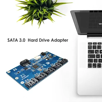 1, 5-Port SATA3.0 Daugiklis Valdytojas Adapteris Valdybos Nešiojamų Išorės Plėtimosi Kortelės Adapteris SATA Išplėtimo Modulis