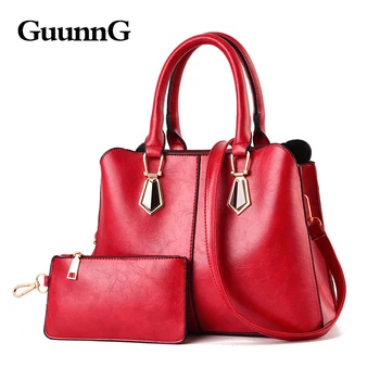Dviejų dalių piniginės ir rankinės ruda GuunNG Mados tendencija prabangos rankinės 30cm moterų krepšiai dizaineris Ponios rankinės 20