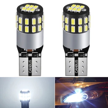 2vnt T10 W5W led lemputė CANBUS lemputes 194 168 led automobilių Šalinimas šviesos Skaitymo Žibintai Salono Apšvietimas Baltos 