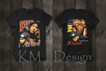 Derliaus 90S Usher Mano Būdas Jums, Kad Mane Nori Rap Tee Marškinėliai Hip-Hop Perspausdinta