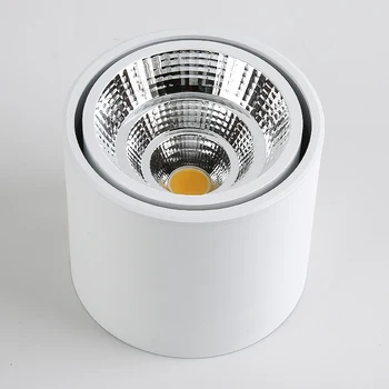 Pritemdomi Led, COB Lubų LED downlight 7W 12W 20W 110/220V šalta /Šilta balta paviršiaus sumontuoti Patalpų Apšvietimas
