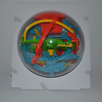 Naujas 100 žingsnių 3D sferinį labirintas kamuolys balansas logika gebėjimas mokymo žaidimas žaislas švietimo įdomus pusiausvyros įspūdį magija labirintas kamuolys