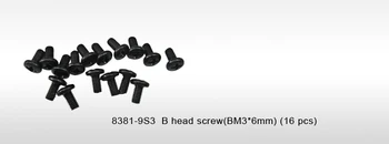 DHK RC AUTOMOBILIŲ DALYS 8381-9S3 B galvutės varžtas(BM3*6mm) (16 vnt.)