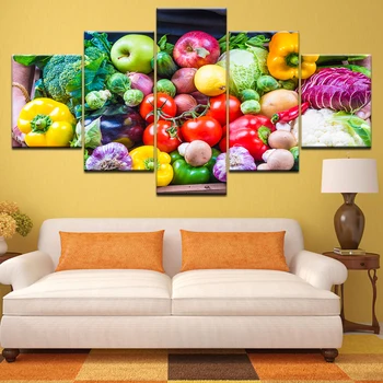 5 Gabalėliai Maisto, Vaisių ir daržovių HD Spausdinti Paveikslai Tapyba Virtuvės Namų Dekoro Sienos paveiksl Restoranas, baras apdailos Plakatai