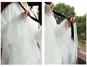 Seklių Balta Hanfu Kostiumas Azijos Filmų TV Panašios Prekės Kinų Suknelė Kino Drama Drabužiai Šviežių Elegantiškas Rytų Senovės Suknelės
