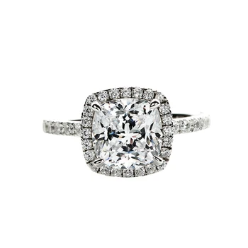 Bauda 925 Sterlingas Sidabro Žiedas 3ct Imituoti Deimantų Cz Dalyvavimas Vestuvių juostoje žiedai, moterų Nuotakos Žavesio Šaliai, Papuošalai