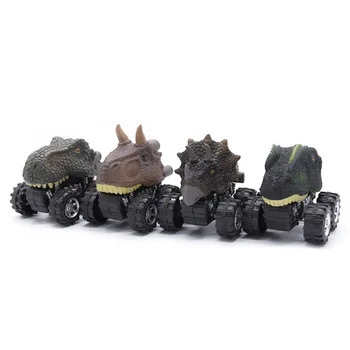 Vaikų Berniukas Sunkvežimių Hobis Juokingas VAIKAS Dovana Karšto Mini Dinozaurų Gyvūnų Traukti Atgal Automobiliai Modelio Transporto priemonių Žaisti Žaislai