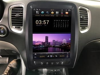 Tesla Stiliaus PX6 Multimedia Car Radio Stereo Grotuvas, 2 Din Headunit DODGE Durango 2011 2012 2013 2016 2017 2018