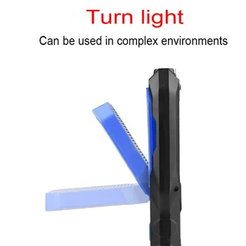Naujas LED Su Magnetinių COB Automobilių techninė Priežiūra lengvi Šviesiai Daugiafunkcinis Įkrovimo Nešiojamų Lauko Apšvietimas Žibintuvėlis