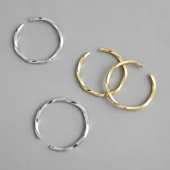 Susukti Ratu Madinga 925 sterlingas sidabro žiedai Paprasta Maža Mobius Minimalistinio Aukščio, žiedai, moterų Papuošalai zilvere ringen