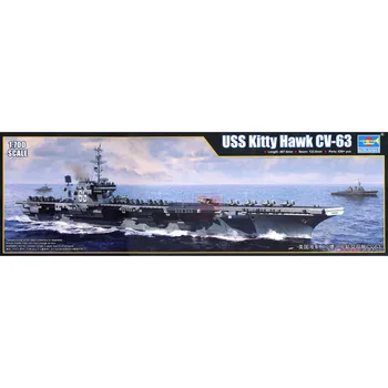1/35 mastelis Hobis KingTair Karinės JAV karinio jūrų Laivyno Kitty Hawk Orlaivių Carrie CV-63 valtis laivo rinkiniai suderinama Tamiya