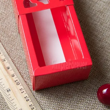 200pcs Nemokamas Pristatymas Tuščiaviduriai Modelis su Kino Pyragą, Sausainių Dėžutė Macaroon Dėžutė su PVC Langą