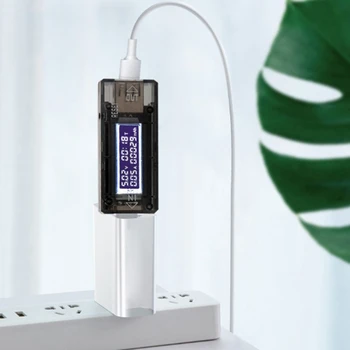 Naujas USB Metrų Testeris Multimetras USB Apkrovos Srovė Testeris Įtampos Detektorius Kroviklis Kabelių Bandymo Spartos Mobiliojo elektros Energijos Pajėgumų