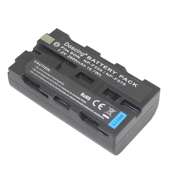 4Pcs NP-F550 NP-F570 NP F550 F570 Baterija + USB Dual Įkroviklio Sony CCD-SC5 CCD-SC100 CCD-TR910 DCR-TRV315 DCR-VX2000 MVC-FD95