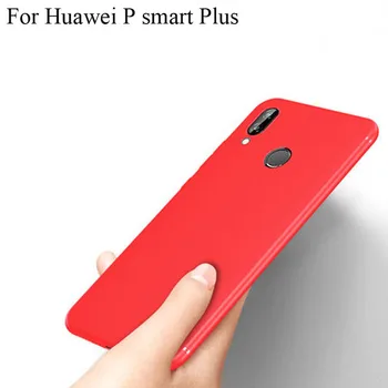 Telefono Dėklai Huawei P Smart plus Atvejais ultra plonas minkštas Silikoninis Dangtelis 6.3 maišelį, byloje Dėl 