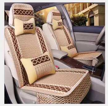 Universalus dydis automobilių pagalve padas tinka daugumai automobilių vienos vasaros cool sėdynės pagalvėlės keturis sezonus bendrojo supa automobilių sėdynės padengti
