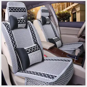 Universalus dydis automobilių pagalve padas tinka daugumai automobilių vienos vasaros cool sėdynės pagalvėlės keturis sezonus bendrojo supa automobilių sėdynės padengti