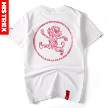 Plius Dydis 3XL 4XL Vyrų T Marškinėliai T-shirt Kinų, Japonų Stiliaus marškinėliai Vyras Mados Drabužių Medvilnės Prekės ženklo Drabužių #HIHU0