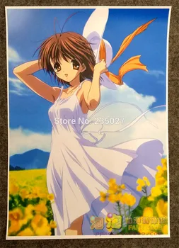 8 vnt/set Žaidimas CLANNAD plakatas Fujibayashi Kyou Ichinose Kotomi Ibuki Fuko sienos nuotraukas kambarį A3 Kino plakatai, dovanos