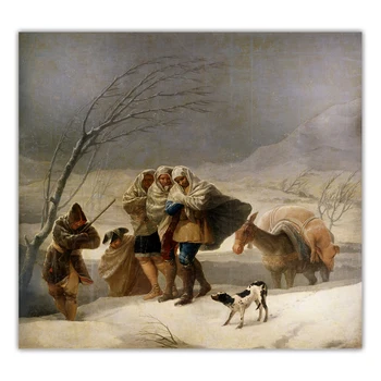 Citon Francisco Goya《Sningant》Drobė Meno Aliejaus Tapybai Pasaulyje Garsaus Kūrinio Plakato Nuotrauką Sienos Fone Dekoro Namų Puošybai